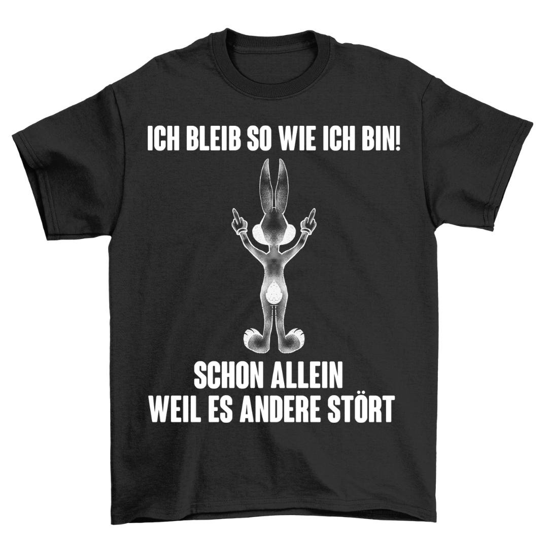 Weil es Andere stört Bunny - Shirt Unisex