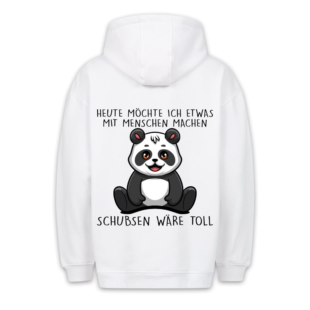 Schubsen Panda - Hoodie Unisex Rückendruck