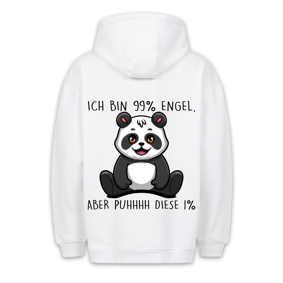 Engel Panda - Hoodie Unisex Rückendruck