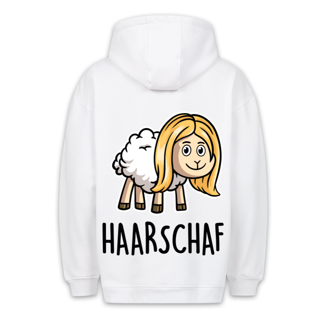 Haarschaf - Hoodie Unisex Rückendruck