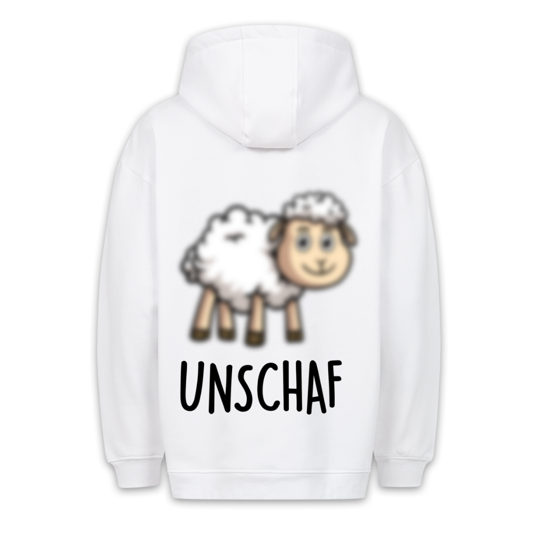Unschaf Schaf - Hoodie Unisex Rückendruck
