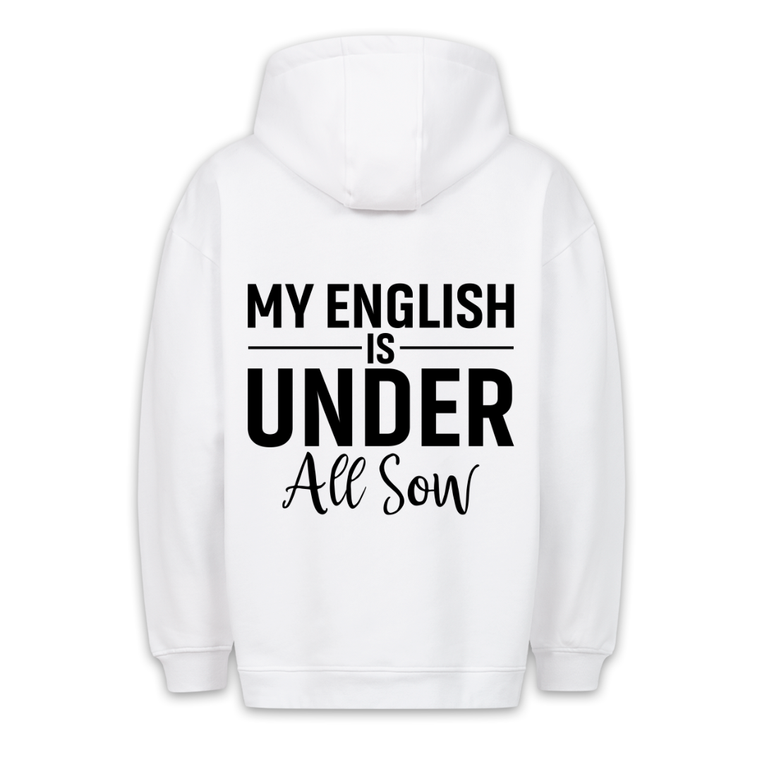 My English - Hoodie Unisex Rückendruck
