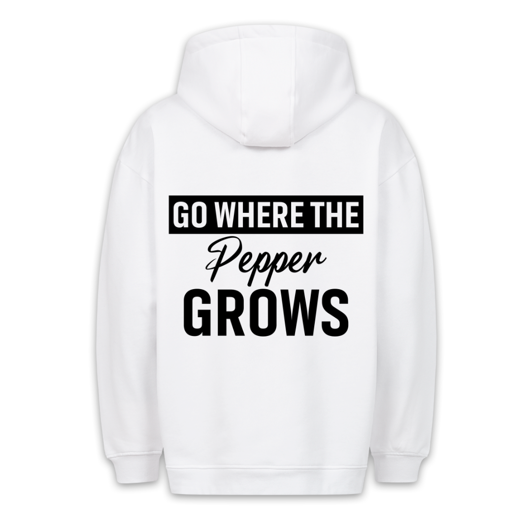 Where the Pepper grows - Hoodie Unisex Rückendruck