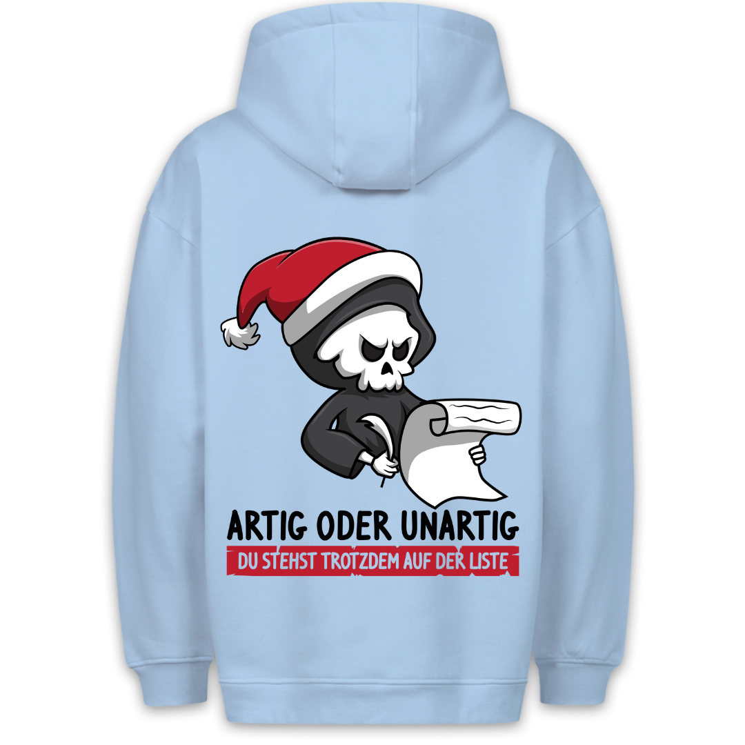 Liste Sensenmann - Hoodie Unisex Rückendruck