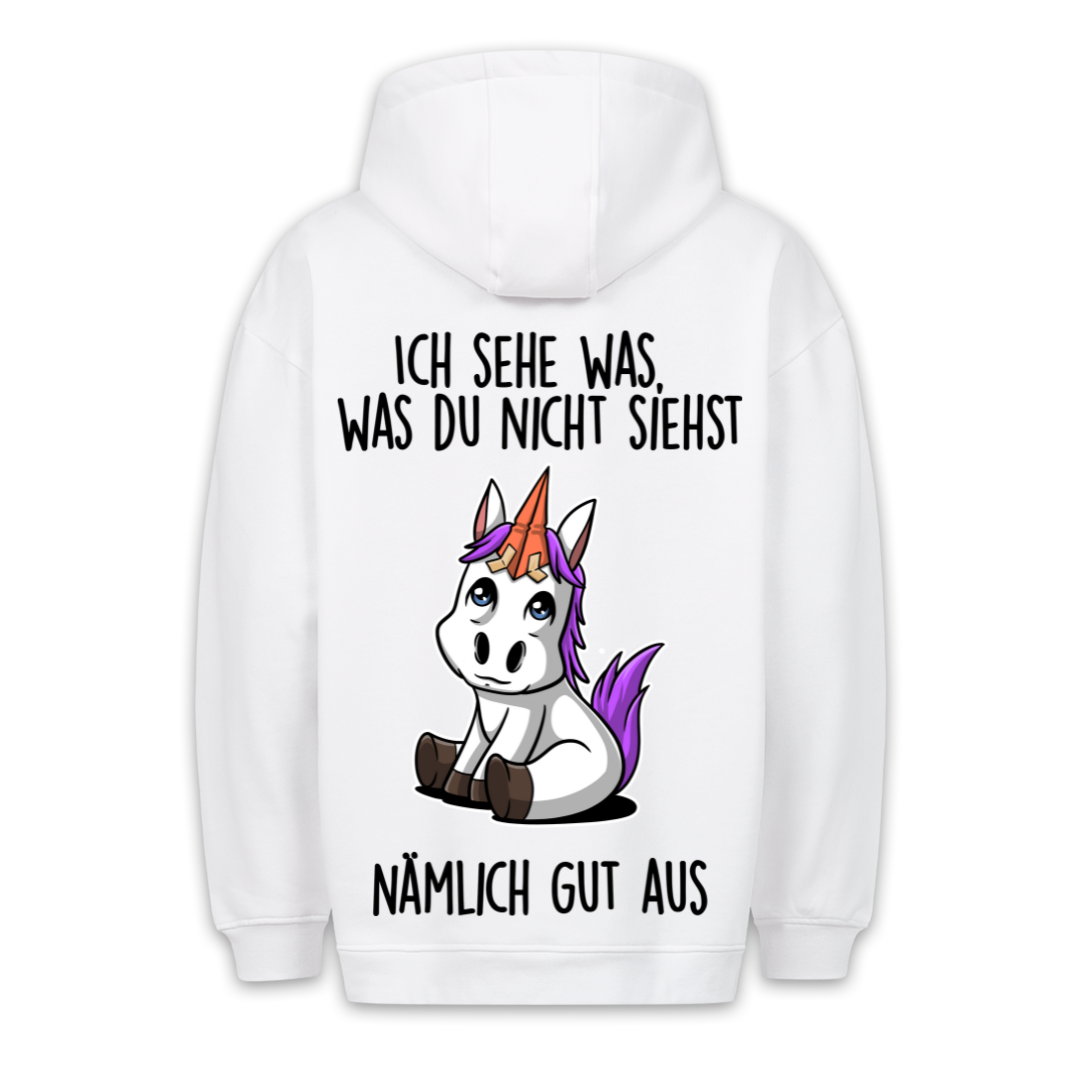 Nämlich Gut Aus Ponyhorn - Hoodie Unisex Rückendruck