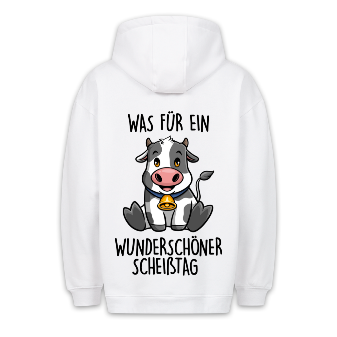 Scheißtag Kuh - Hoodie Unisex Rückendruck