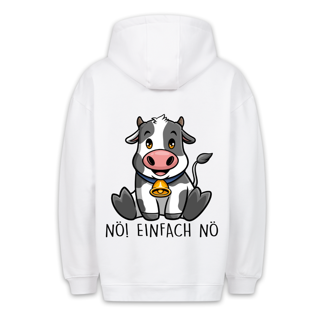 Nö! Kuh - Hoodie Unisex Rückendruck