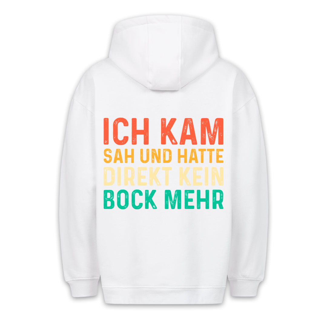 Kein Bock Mehr - Hoodie Unisex Rückendruck