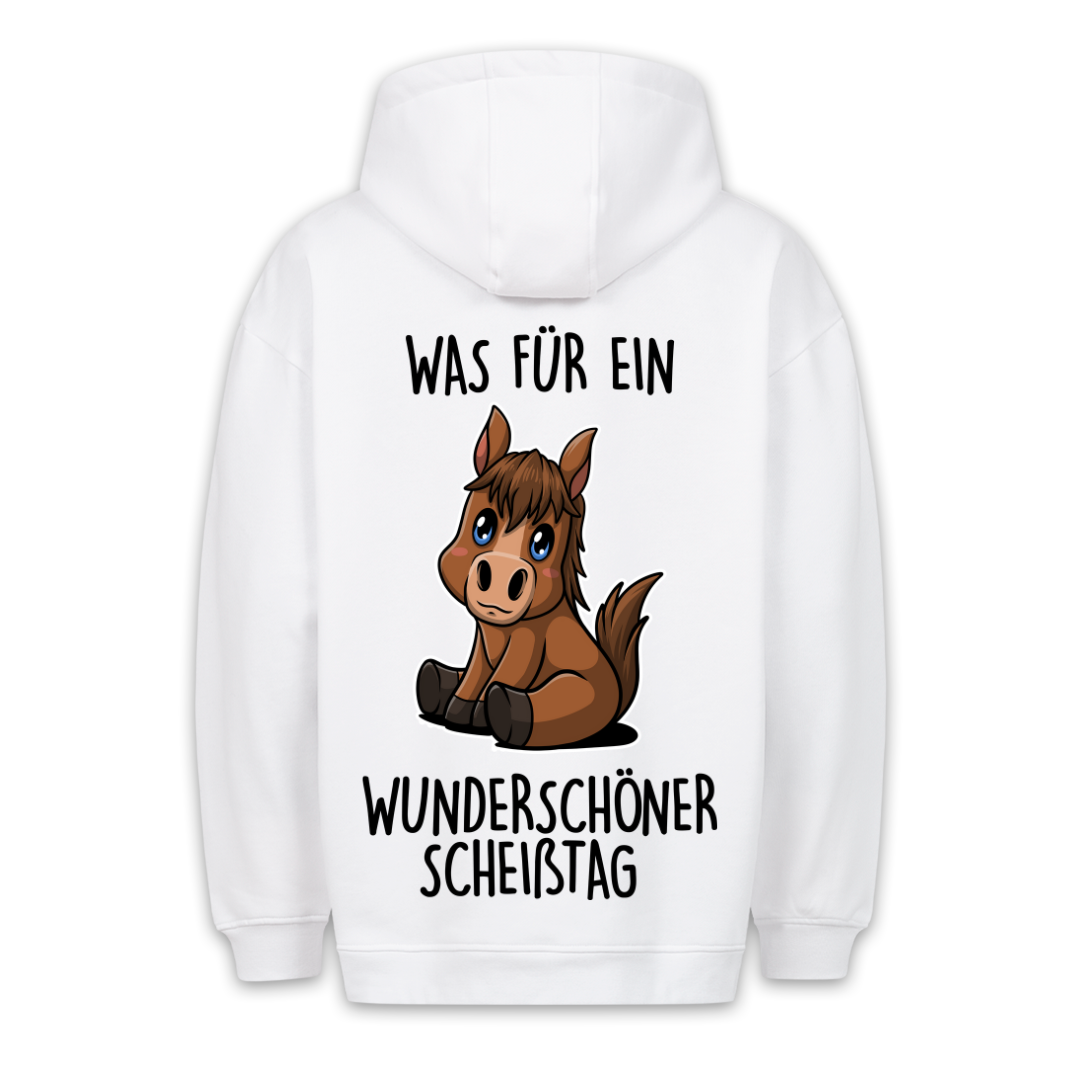 Scheißtage Pony - Hoodie Unisex Rückendruck