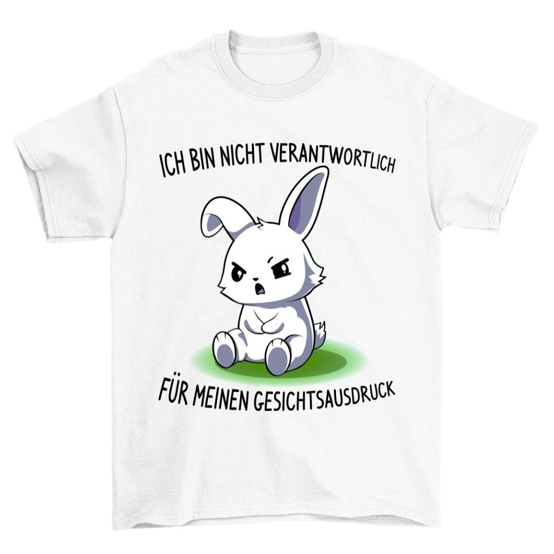 Gesichtsausdruck Hase - Shirt Unisex