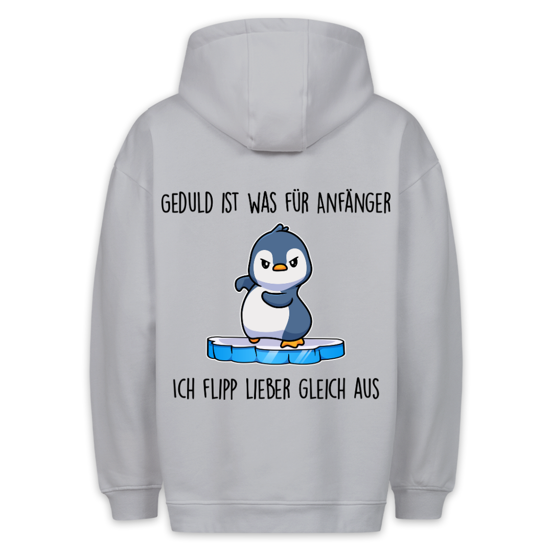 Geduld - Hoodie Unisex Rückendruck