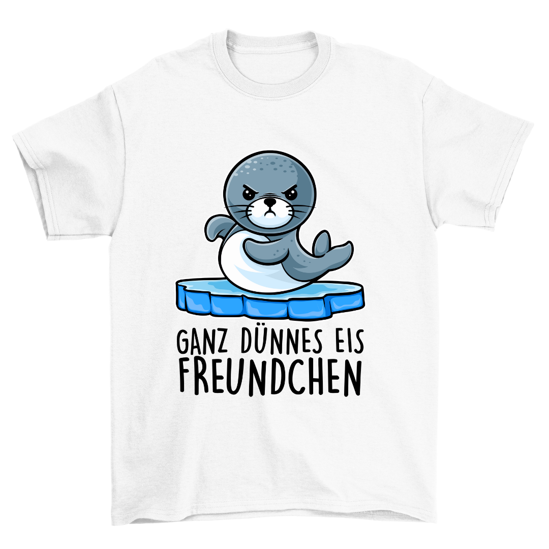Dünnes Eis Robbe - Shirt Unisex