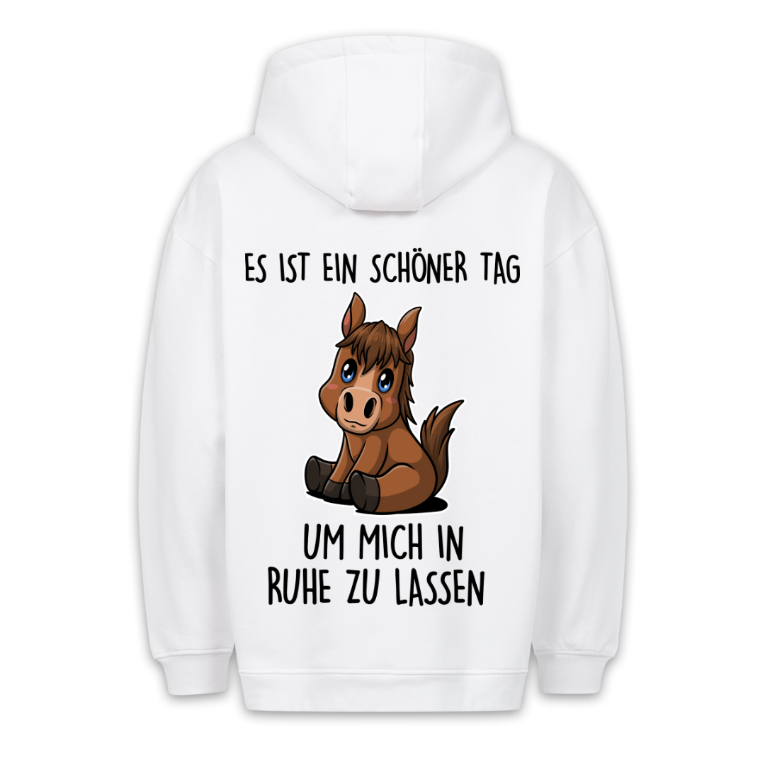In Ruhe Lassen Pony - Hoodie Unisex Rückendruck