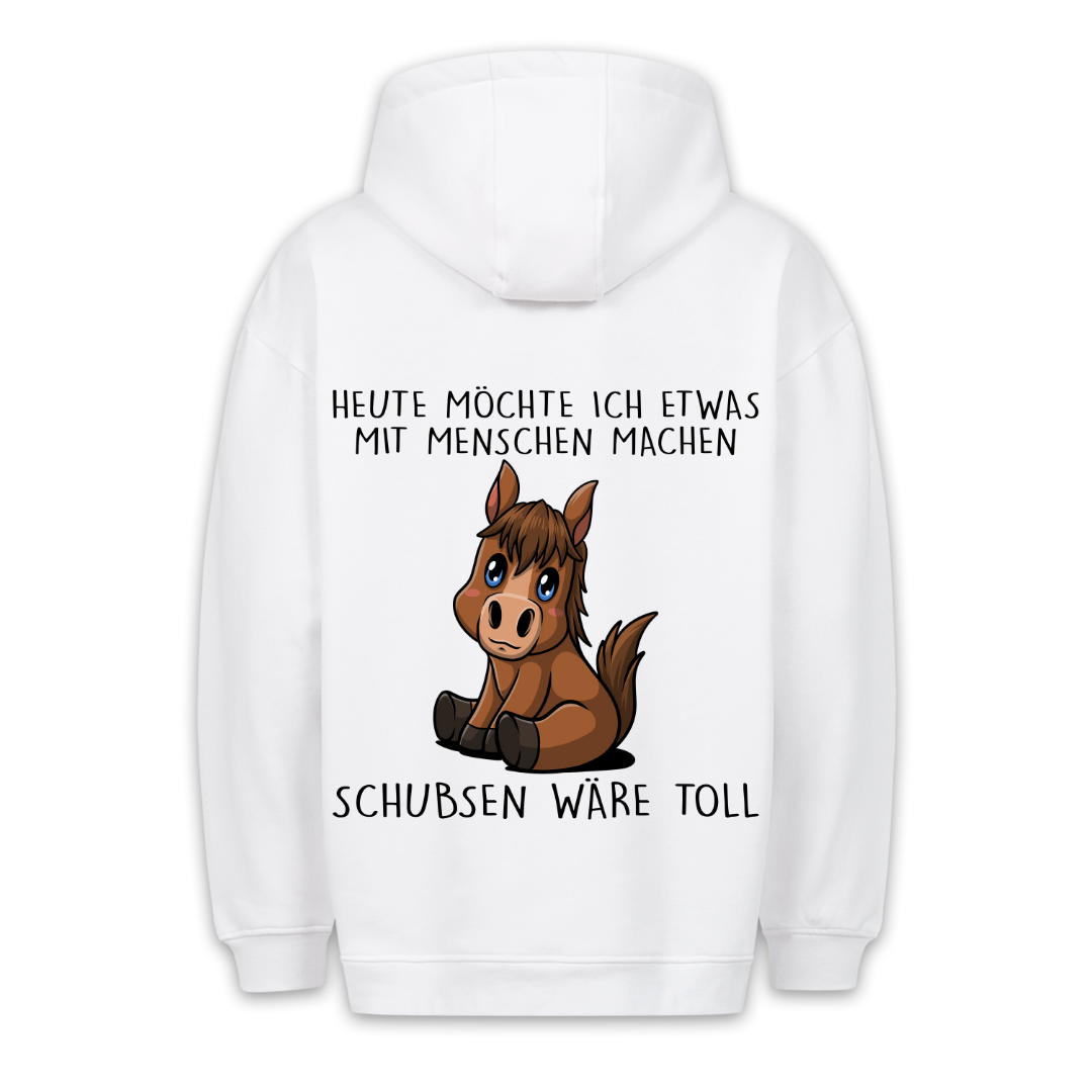 Schubsen Pony - Hoodie Unisex Rückendruck