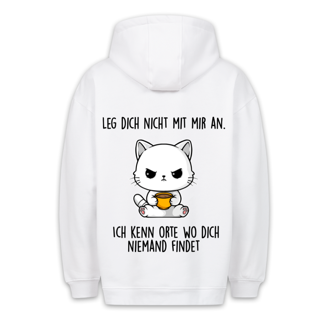 Niemand Findet Kätzchen - Hoodie Unisex Rückendruck