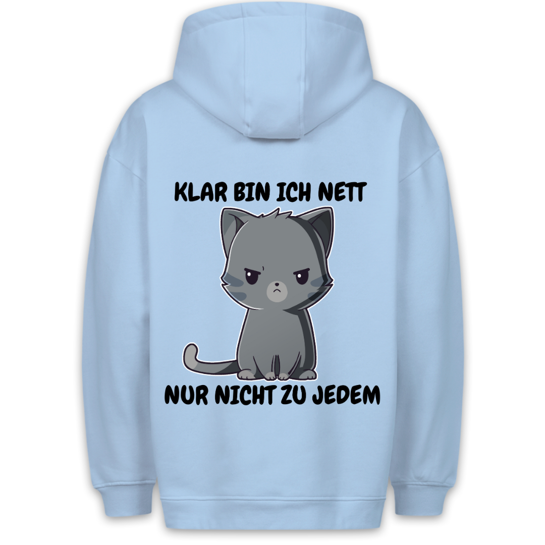 Nett Kätzchen - Hoodie Unisex Rückendruck
