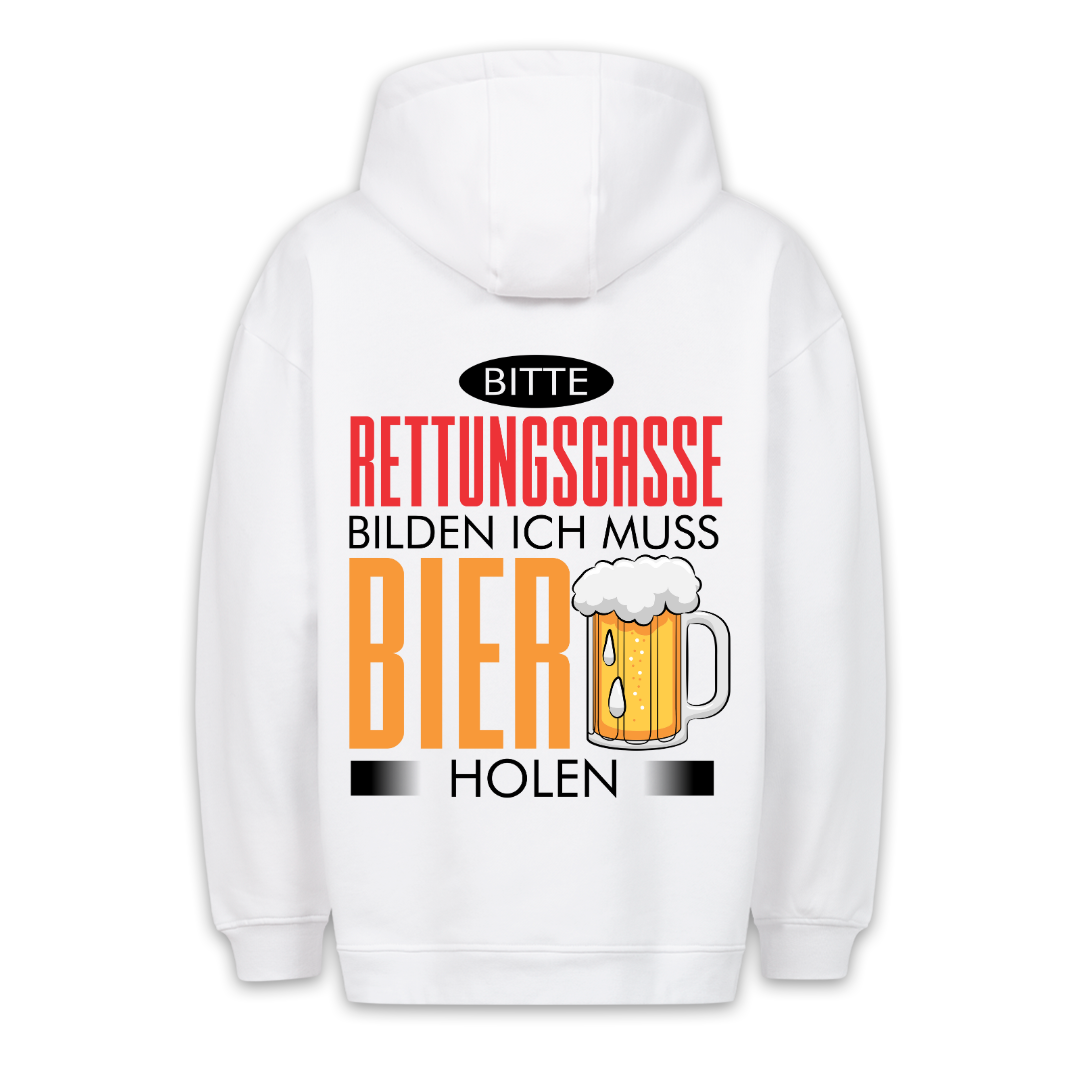 Rettungsgasse - Hoodie Unisex Rückendruck