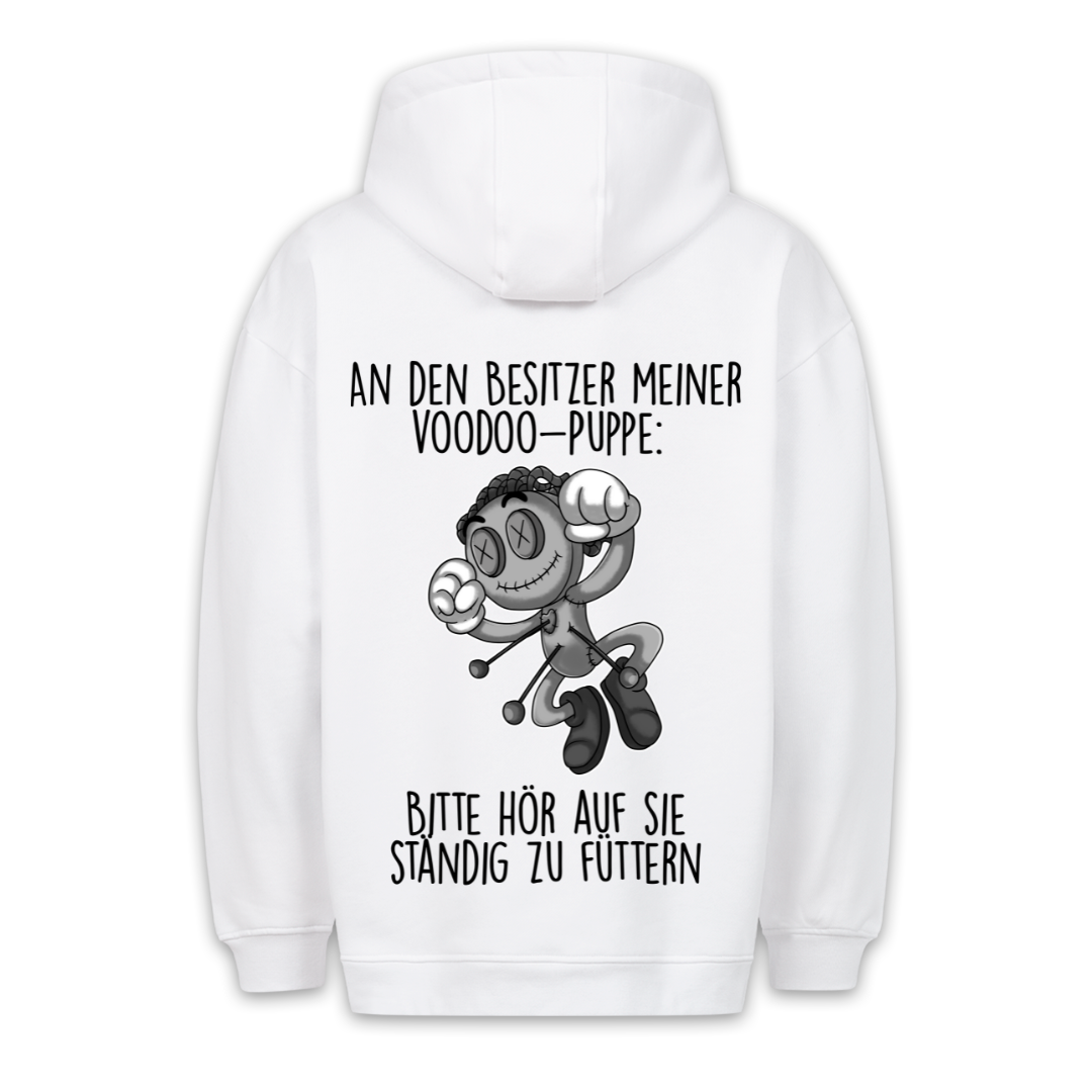 Füttern Puppe - Hoodie Unisex Rückendruck