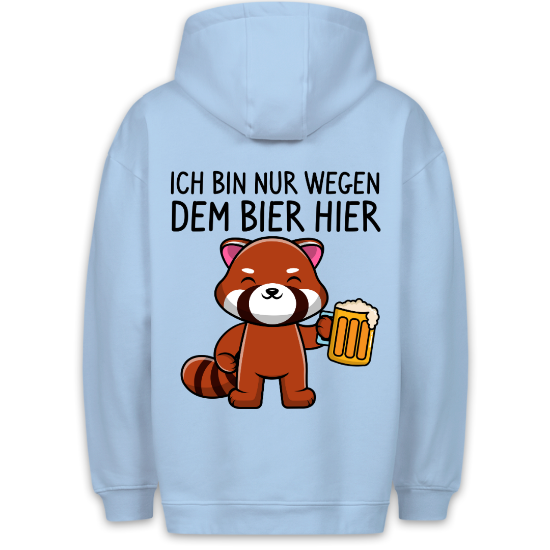 Bier Panda - Hoodie Unisex Rückendruck