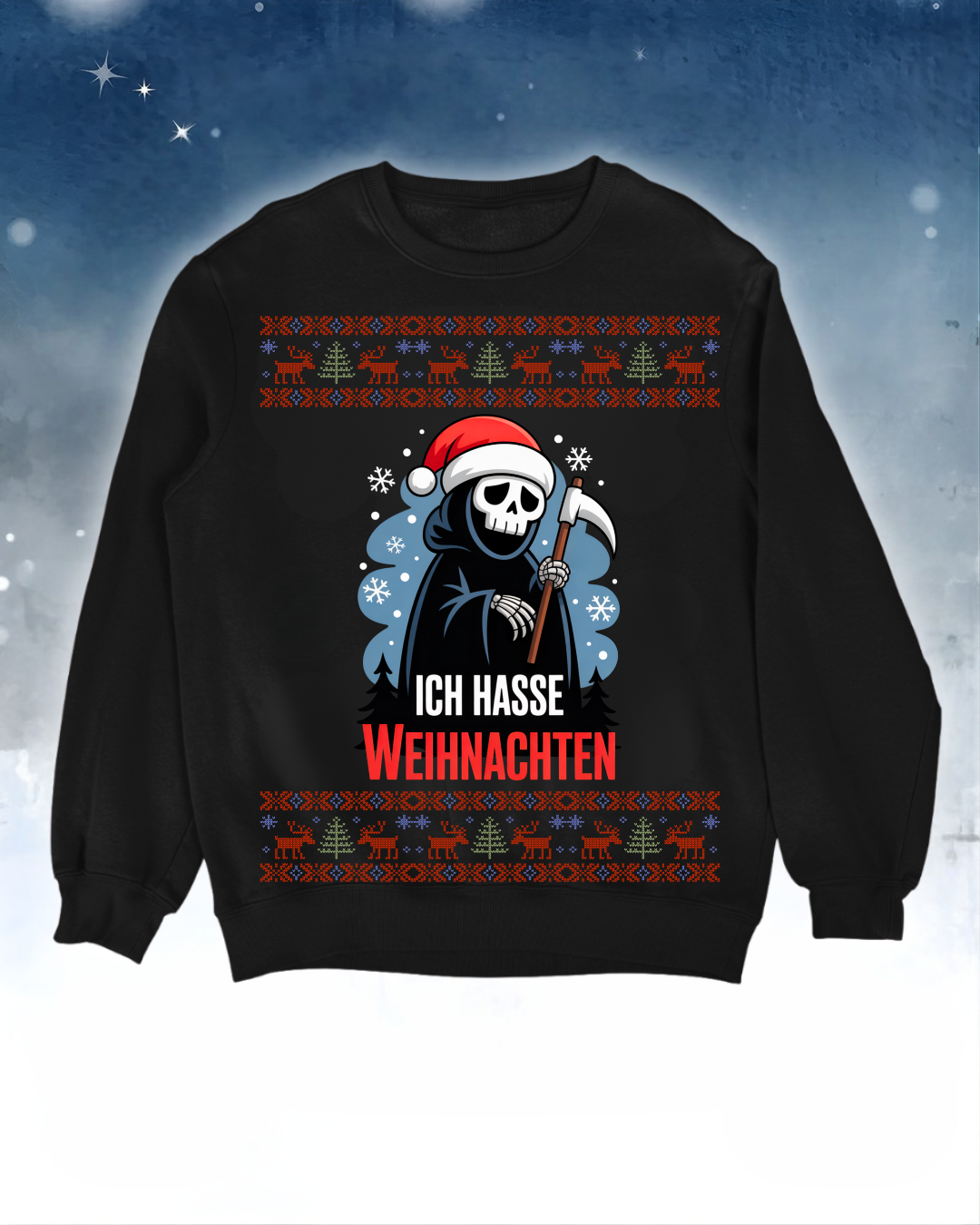 Sensenmann Weihnachten - Ugly Sweater