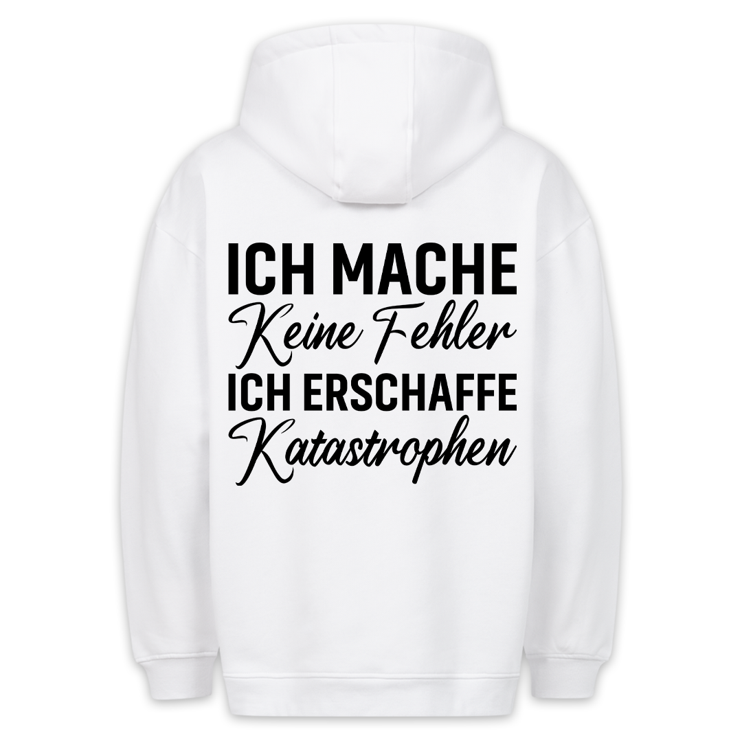 Erschaffe Katastrophen - Hoodie Unisex Rückendruck