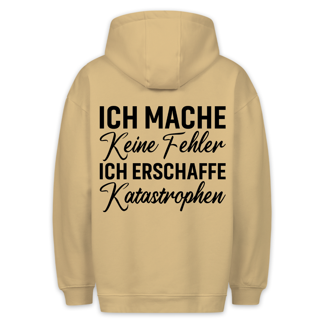 Erschaffe Katastrophen - Hoodie Unisex Rückendruck