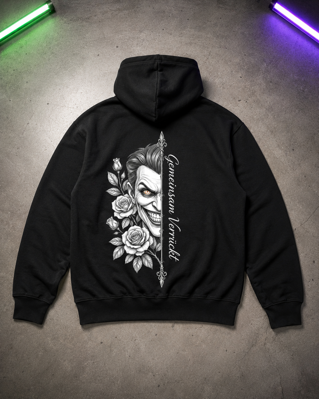 Gemeinsam Verrückt 1 - Hoodie Unisex Backprint