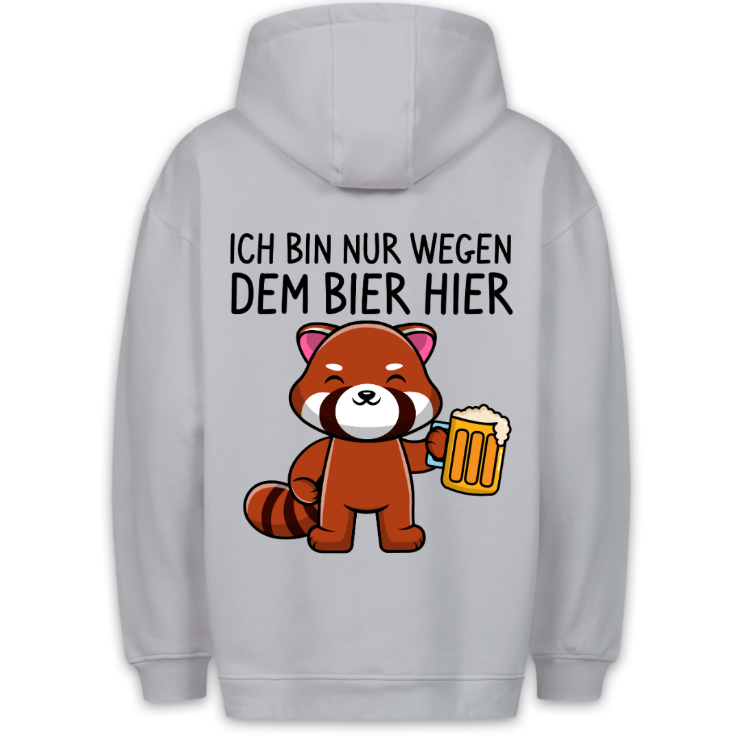 Bier Panda - Hoodie Unisex Rückendruck