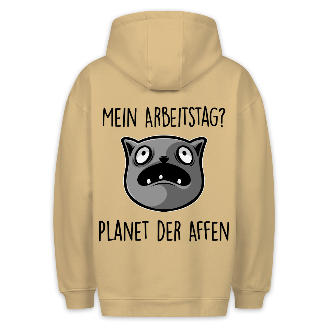 Arbeitstag - Hoodie Unisex Rückendruck