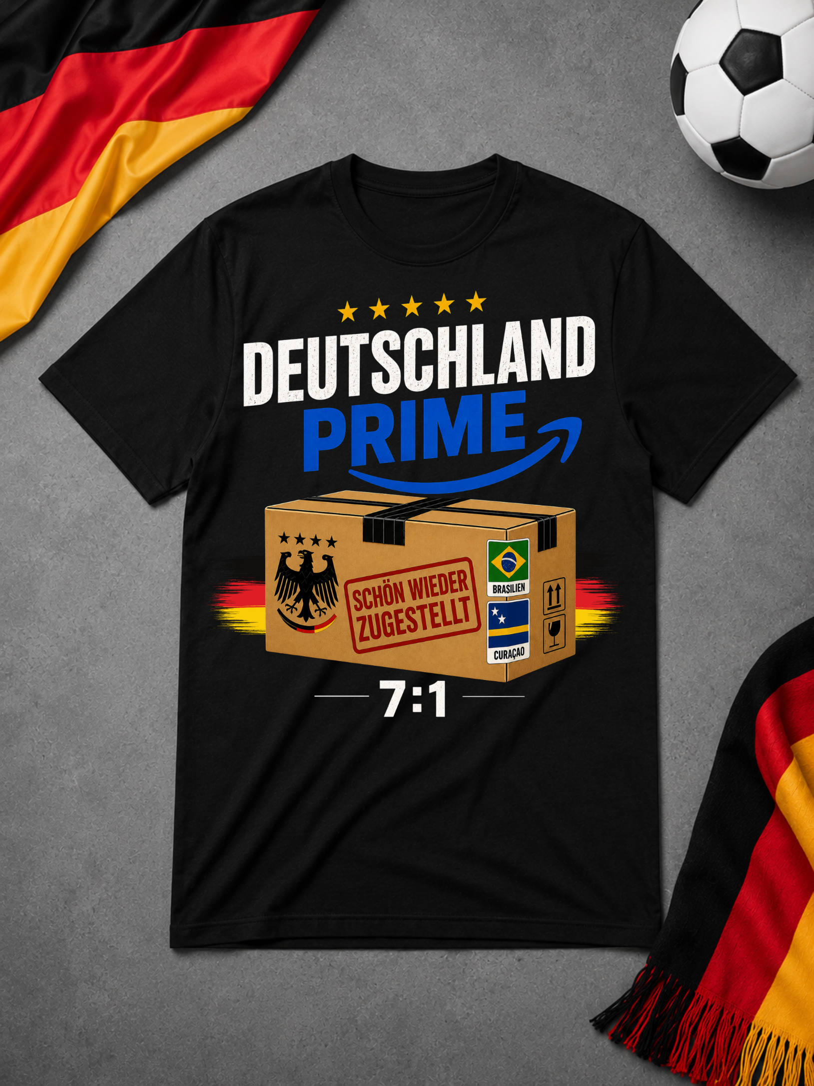 Deutschland Prime Fussball - Shirt Unisex