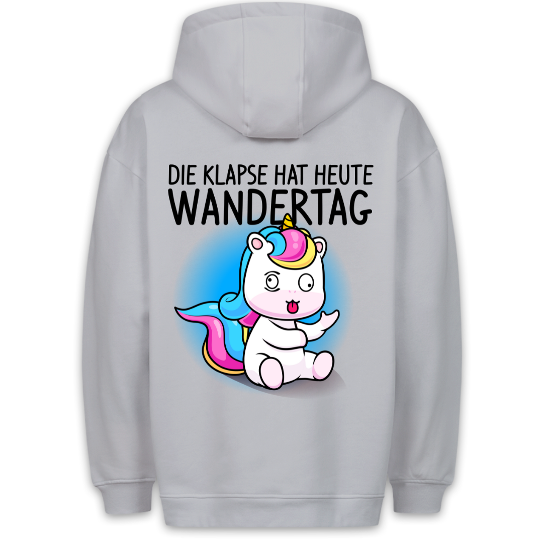 Wandertag Einhorn - Hoodie Unisex Rückendruck