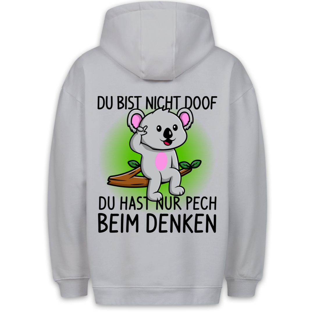 Doof Koala - Hoodie Unisex Rückendruck