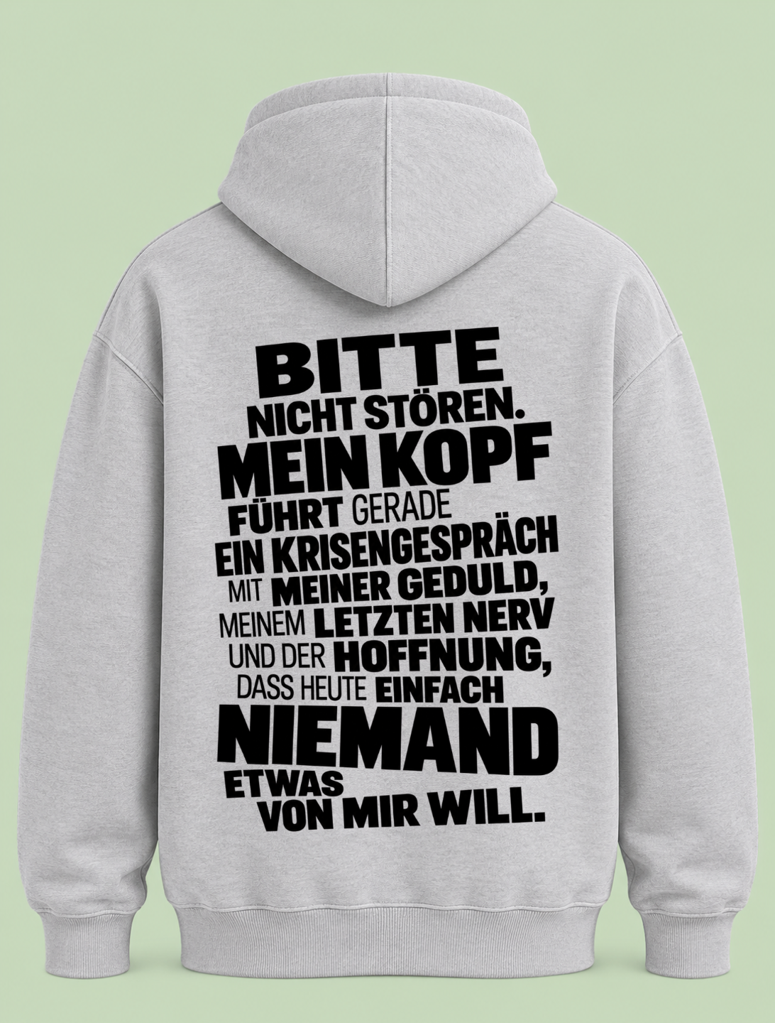Nicht stören - Hoodie Unisex Backprint