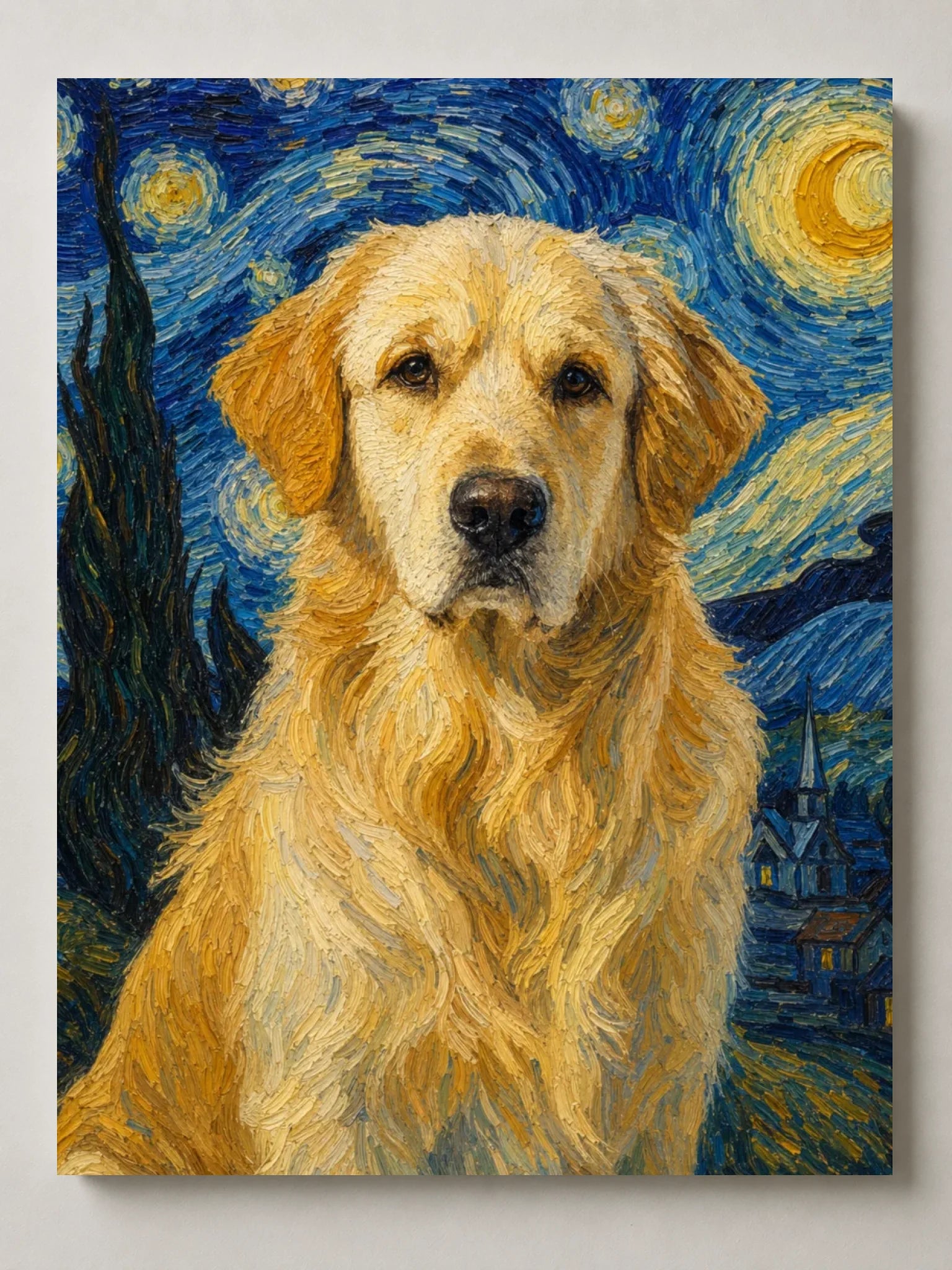 Haustier Van Gogh Portrait - Wanddeko Personalisierbar