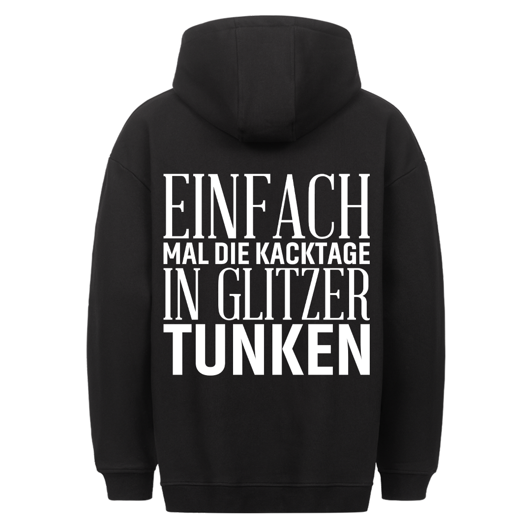 Kacktage Glitzer - Hoodie Unisex Rückendruck