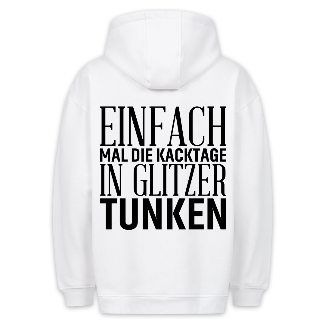 Kacktage Glitzer - Hoodie Unisex Rückendruck