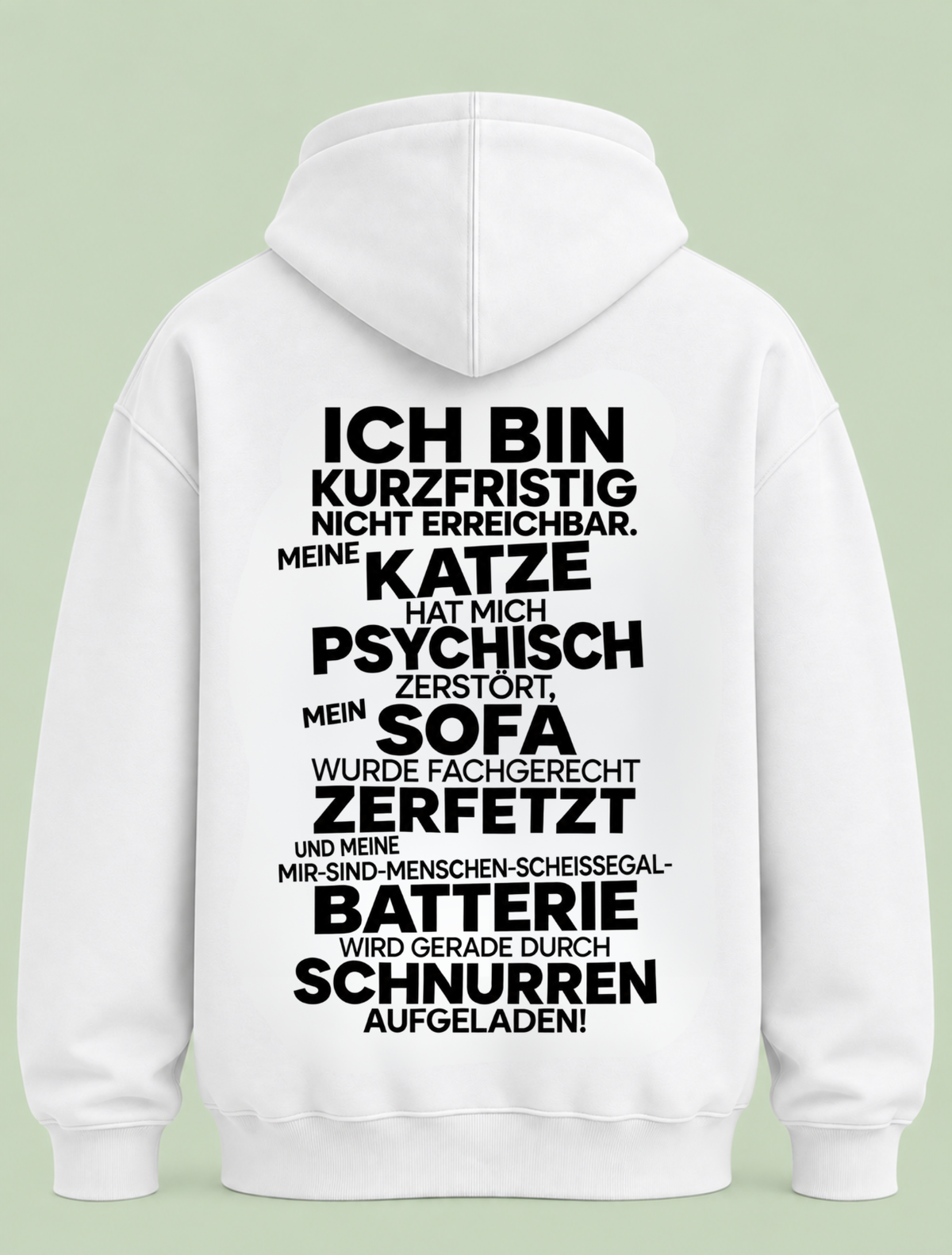 meine katze - Hoodie Unisex Backprint