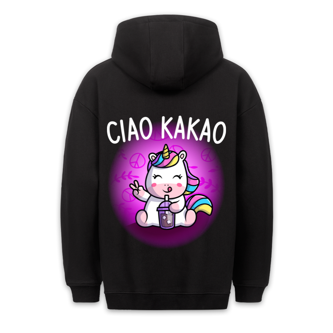 Kakao Einhorn - Hoodie Unisex Rückendruck