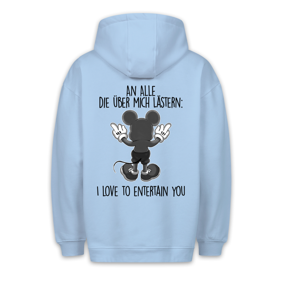 Lästern Maus - Hoodie Unisex Rückendruck