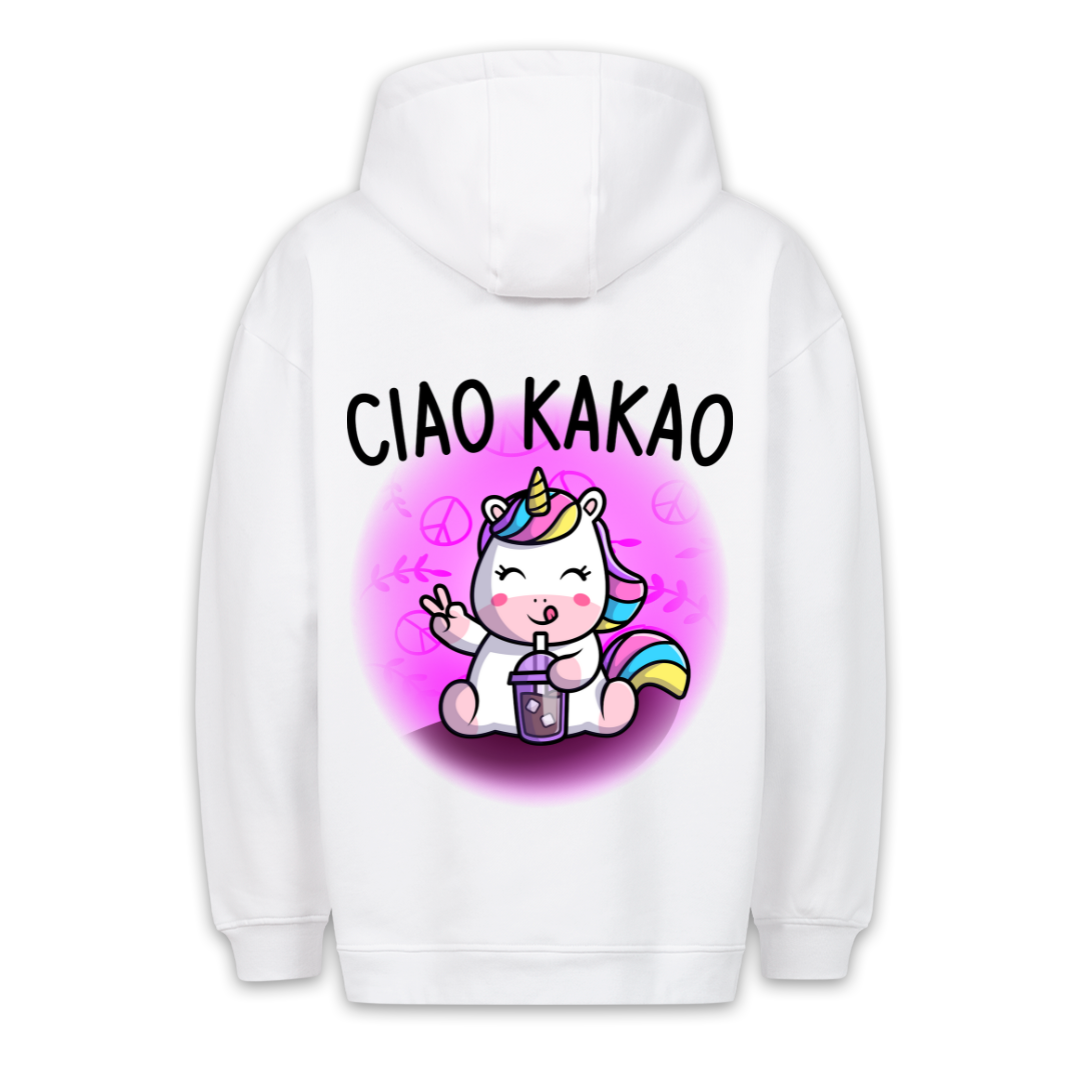 Kakao Einhorn - Hoodie Unisex Rückendruck