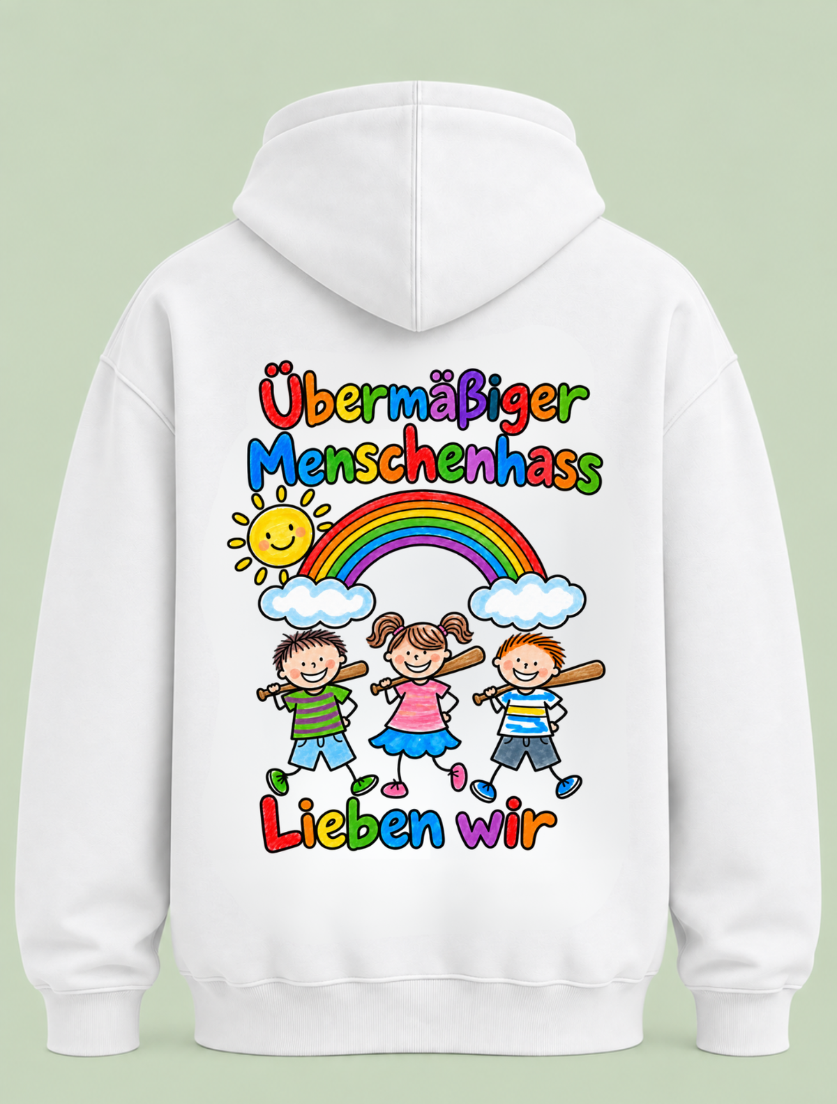 Übermäßiger Menschenhass - Hoodie Unisex Backprint