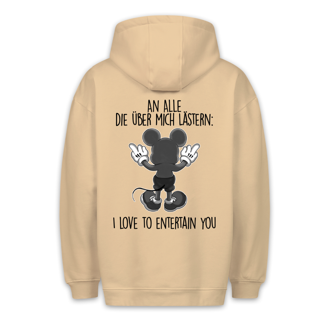 Lästern Maus - Hoodie Unisex Rückendruck