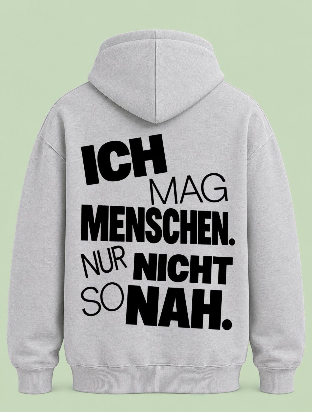 Nicht so nah - Hoodie Unisex Backprint
