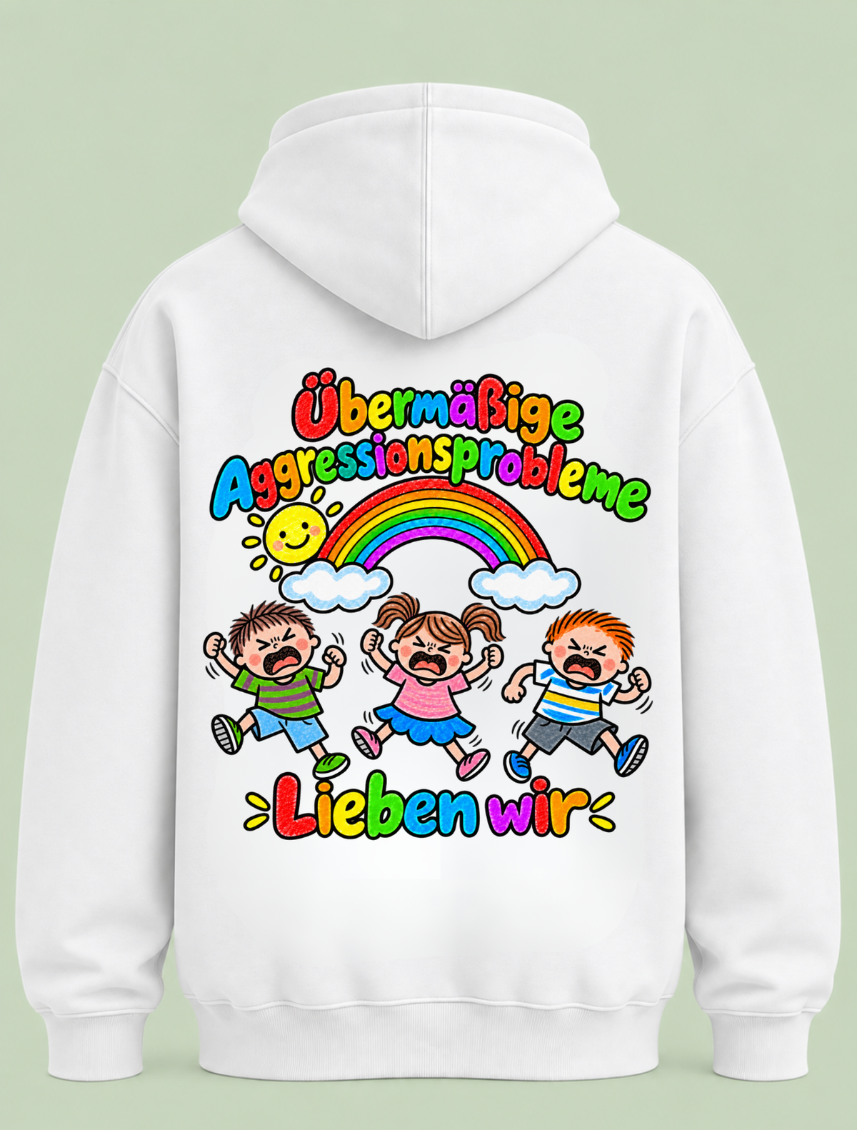 Übermäßige aggressionsprobleme - Hoodie Unisex Backprint