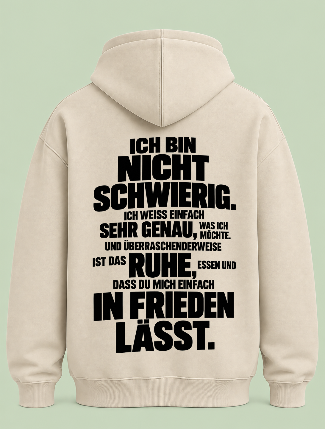 Mein Frieden - Hoodie Unisex Backprint
