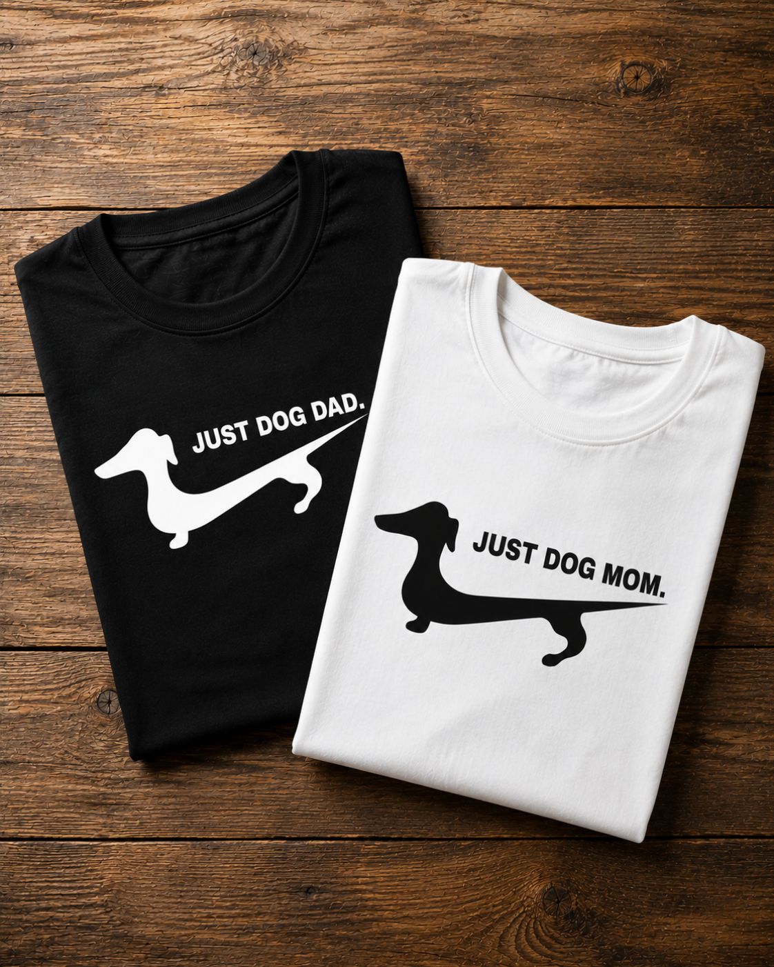 just dog dad / just dog mom - Shirt Couple Bündel