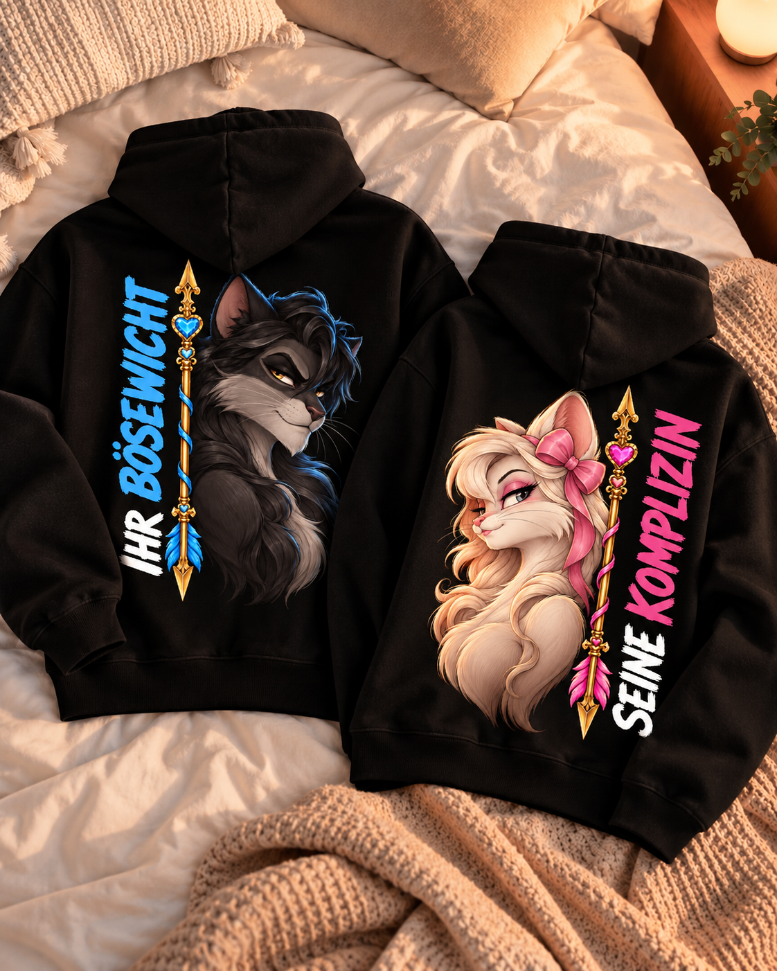 Bösewicht und Komplizin 2 - Kuschel Hoodie Bündel
