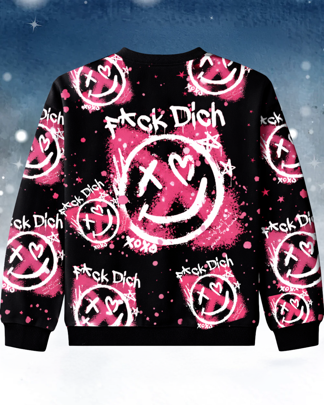 F*ck dich Pink - Sweatshirt All over Print