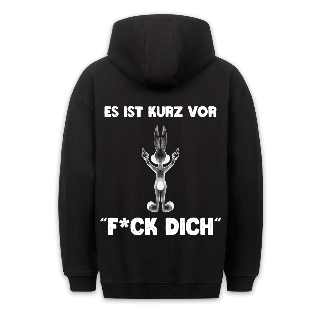 Kurz Vor Hase - Hoodie Unisex Rückendruck