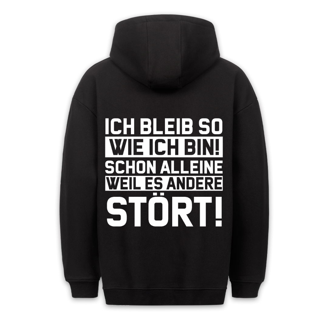 Ich Bleib So - Hoodie Unisex Rückendruck